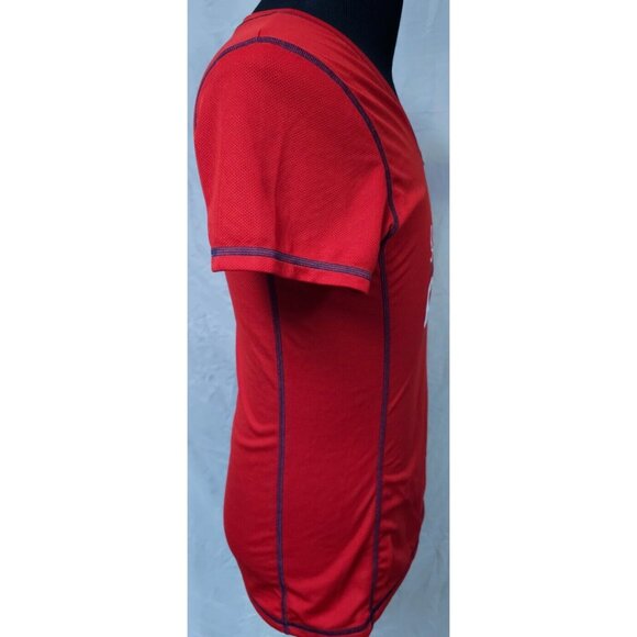 St Louis Cardinals MLB Genuine Merchandise TX3 Cool Large Red V-Neck Jersey Top - Picture 7 of 13